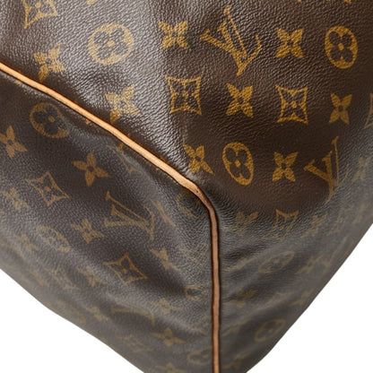 Louis Vuitton Keepall 60, Brown, Canvas, travel
