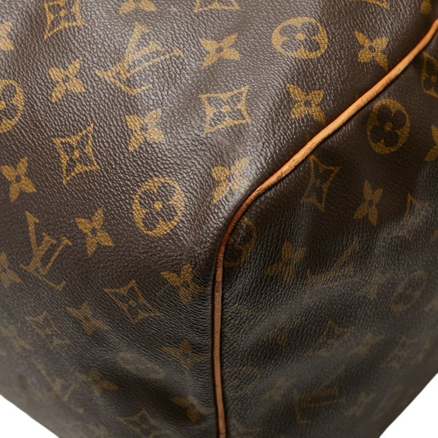 Louis Vuitton Keepall 60, Brown, Canvas, travel