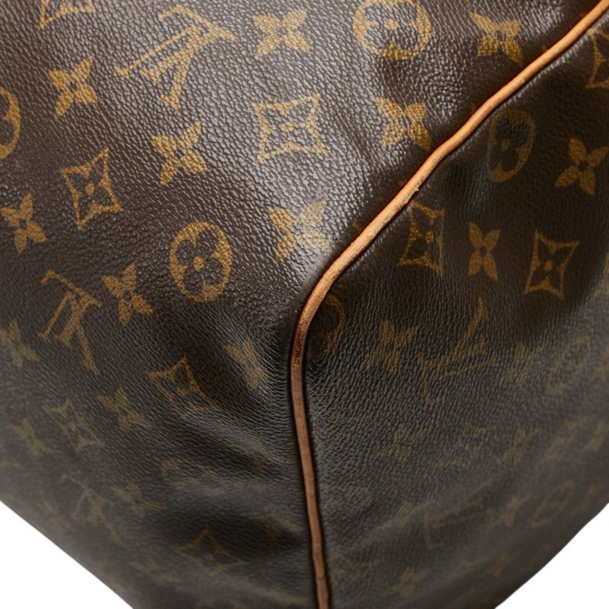 Louis Vuitton Keepall 60, Brown, Canvas, travel