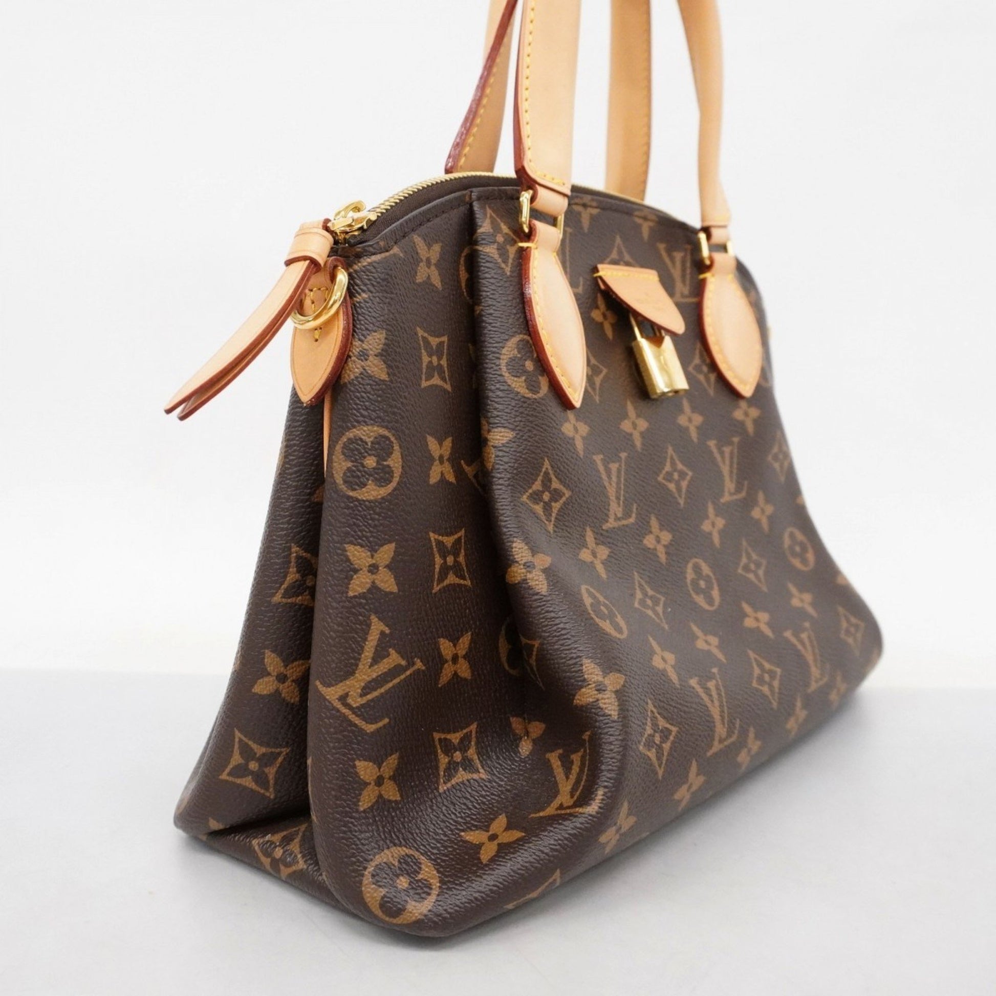 Louis Vuitton Rivoli, Brown, Canvas, handbag