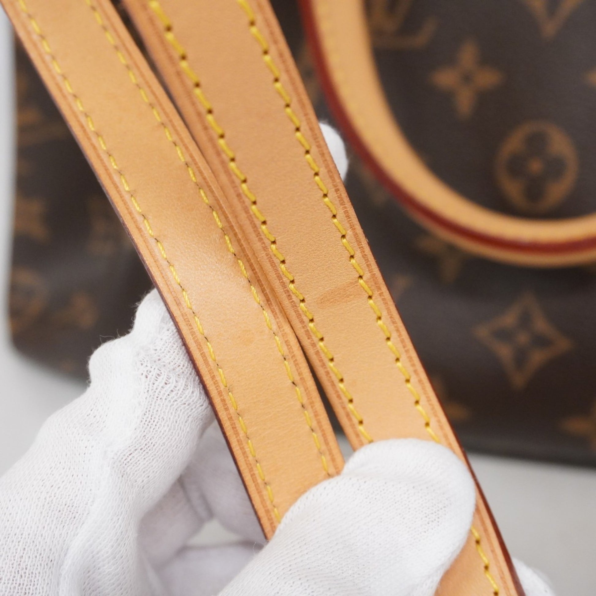 Louis Vuitton Rivoli, Brown, Canvas, handbag