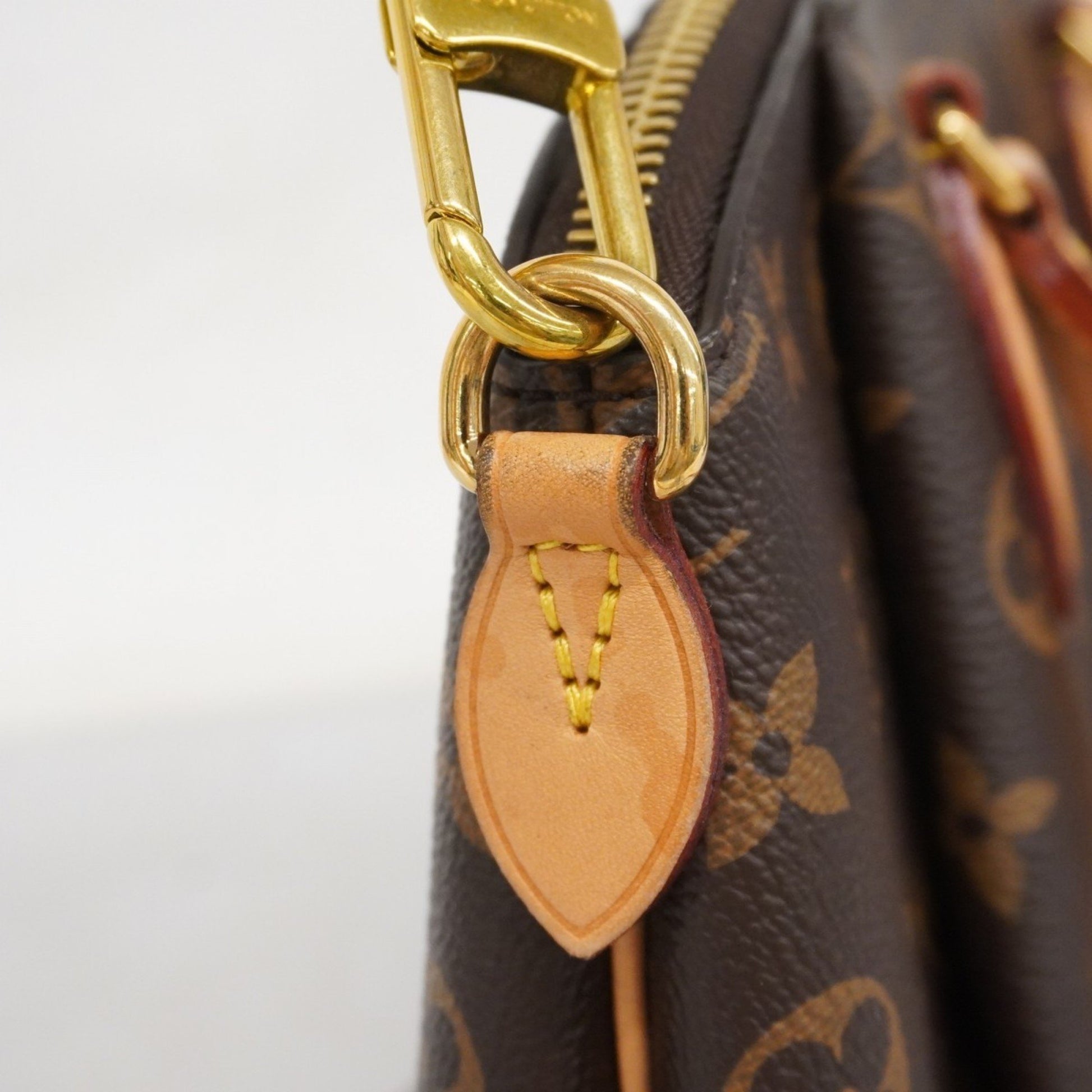 Louis Vuitton Rivoli, Brown, Canvas, handbag