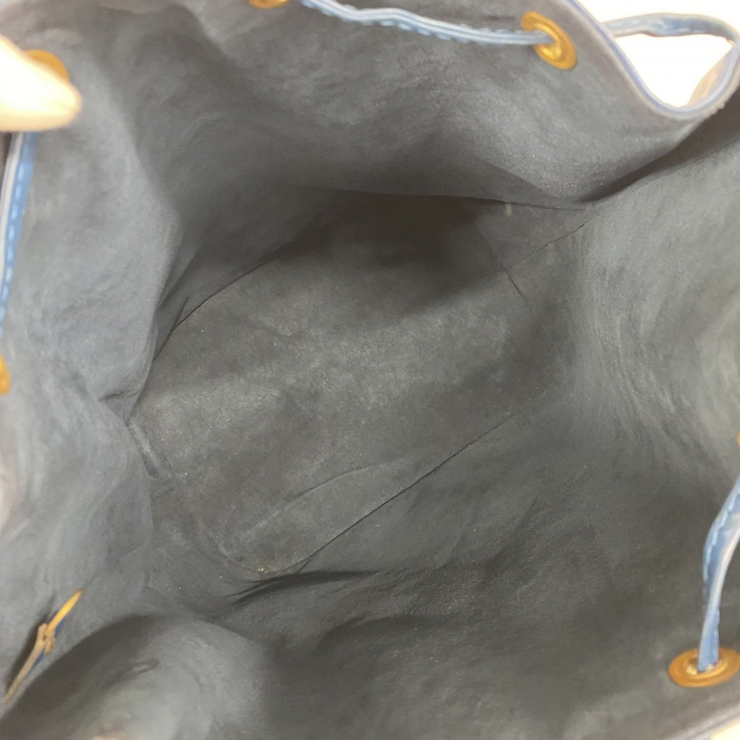 Louis Vuitton Noé, Blue, Leather, shoulder