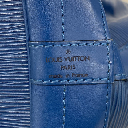 Louis Vuitton Noé, Blue, Leather, shoulder
