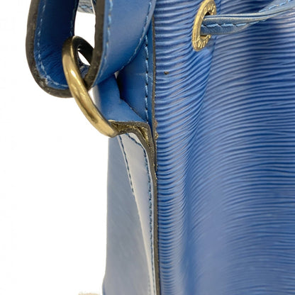 Louis Vuitton Noé, Blue, Leather, shoulder