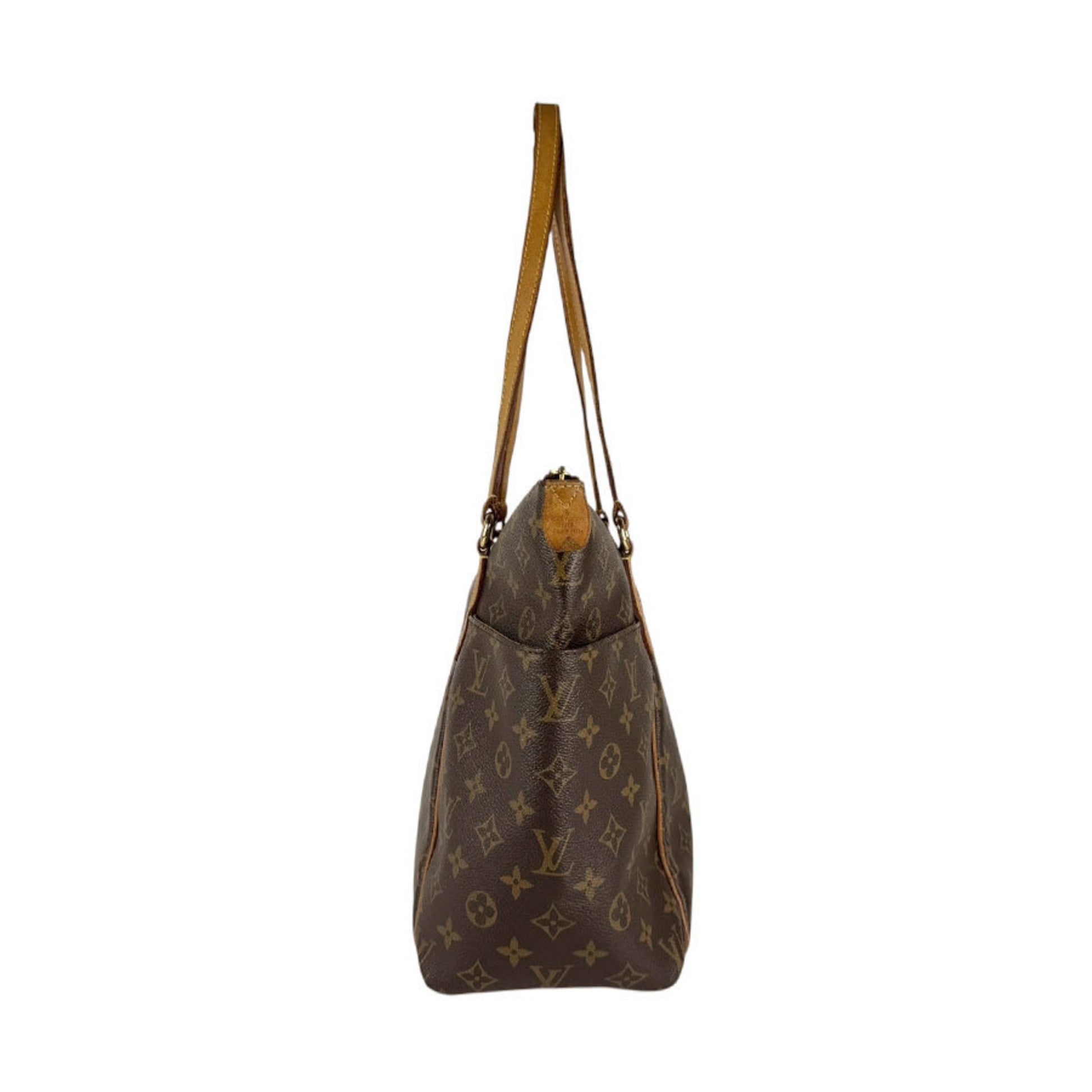 Louis Vuitton Totally, Brown, Canvas, shoulder