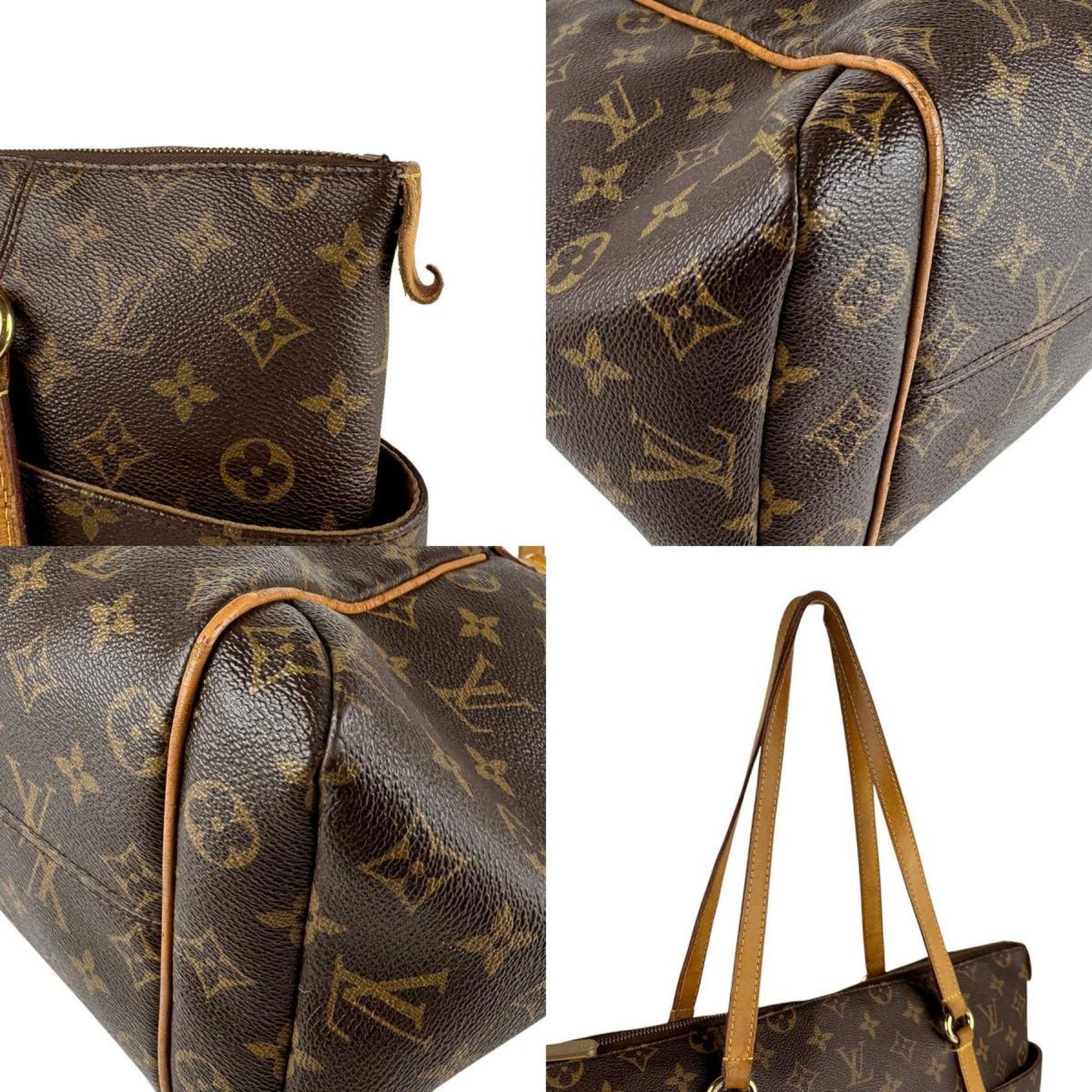 Louis Vuitton Totally, Brown, Canvas, shoulder