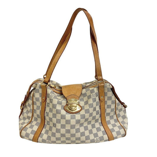 Louis Vuitton Stresa, White, Canvas, tote