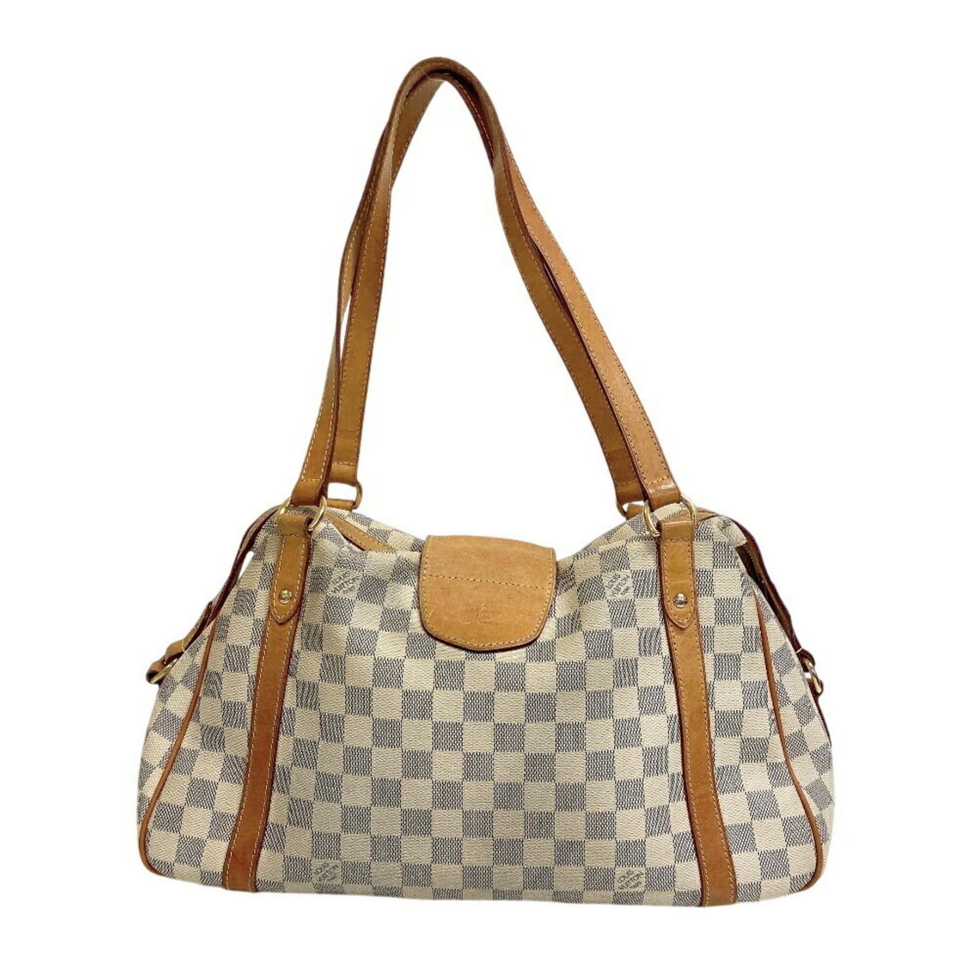 Louis Vuitton Stresa, White, Canvas, tote