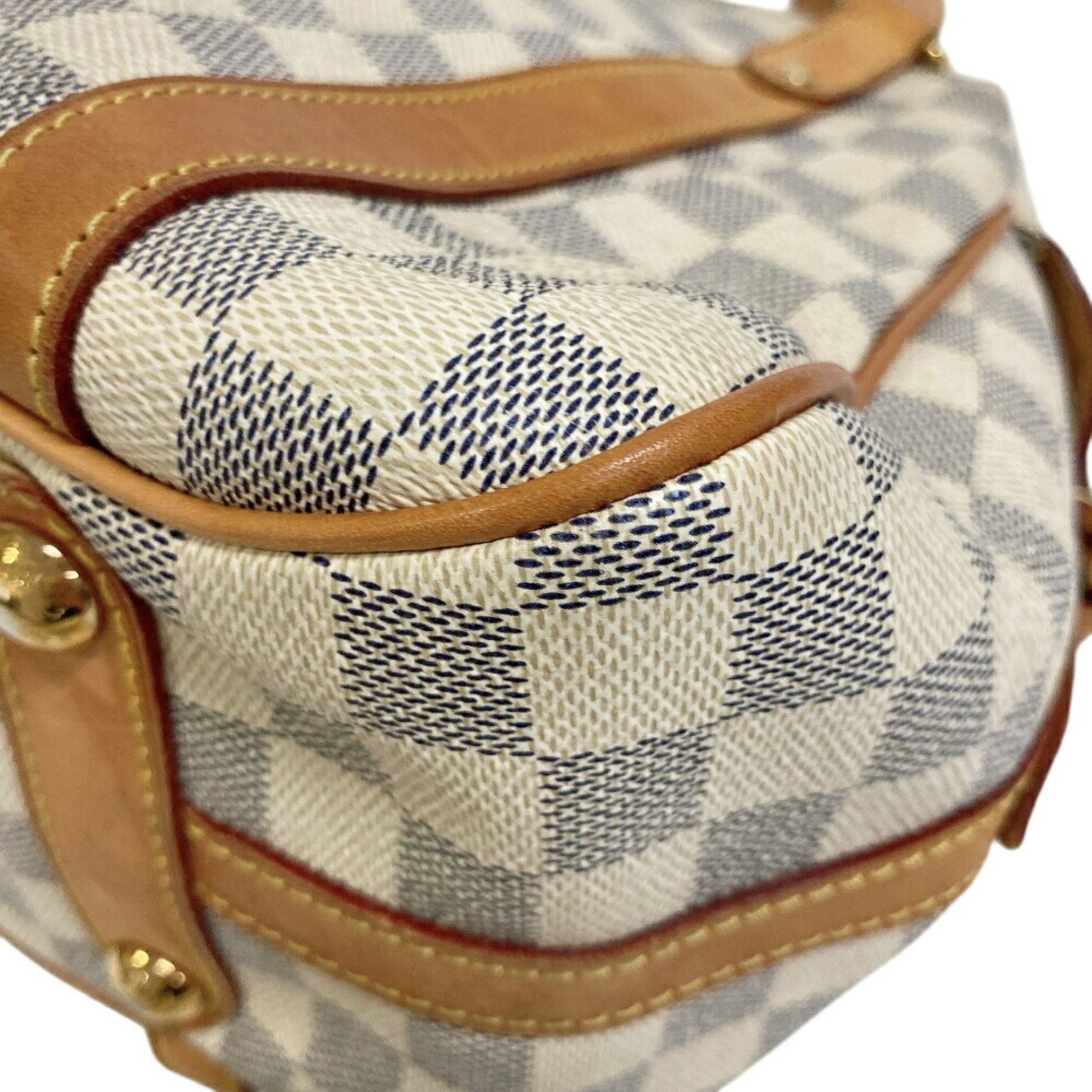 Louis Vuitton Stresa, White, Canvas, tote