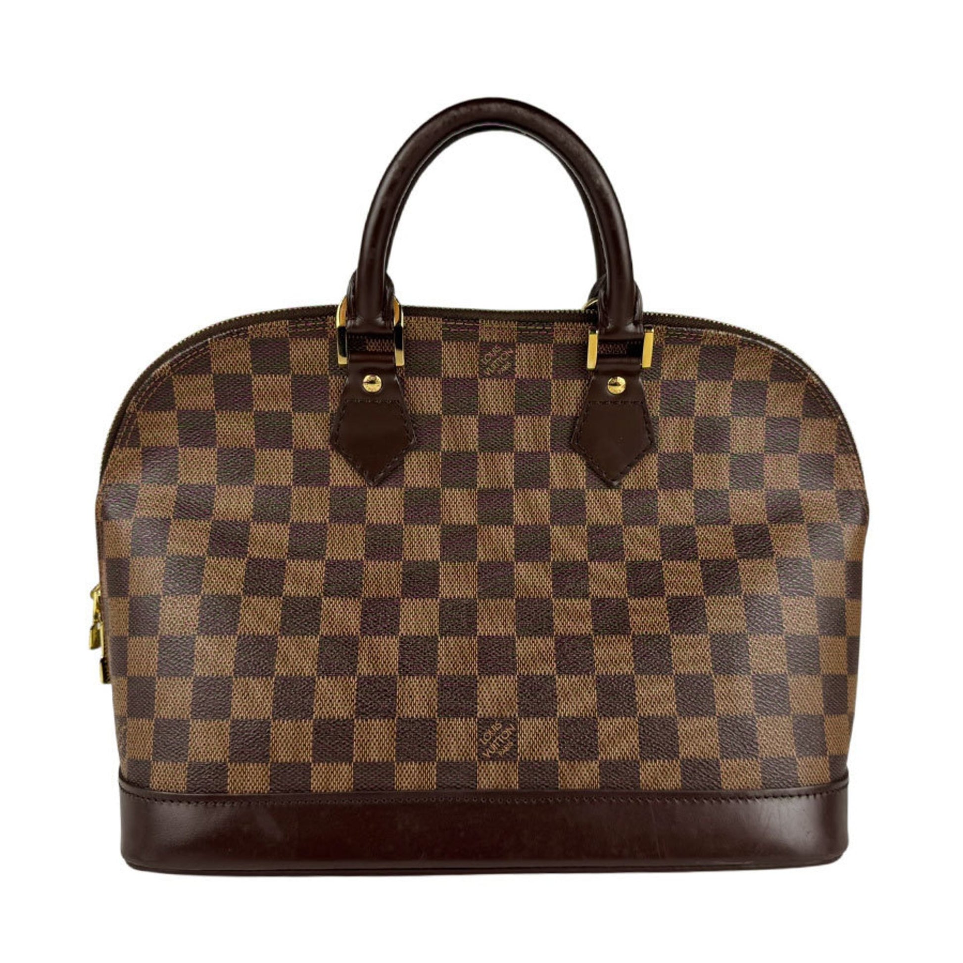 Louis Vuitton Alma, Brown, Canvas, handbag