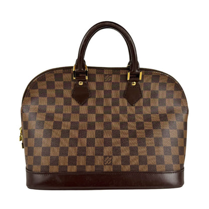 Louis Vuitton Alma, Brown, Canvas, handbag