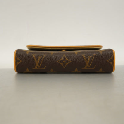 Louis Vuitton Felicie, Brown, Canvas, clutch