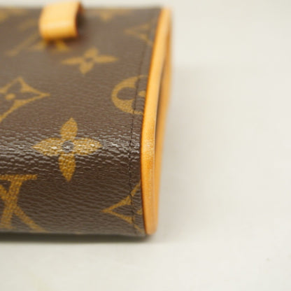 Louis Vuitton Felicie, Brown, Canvas, clutch