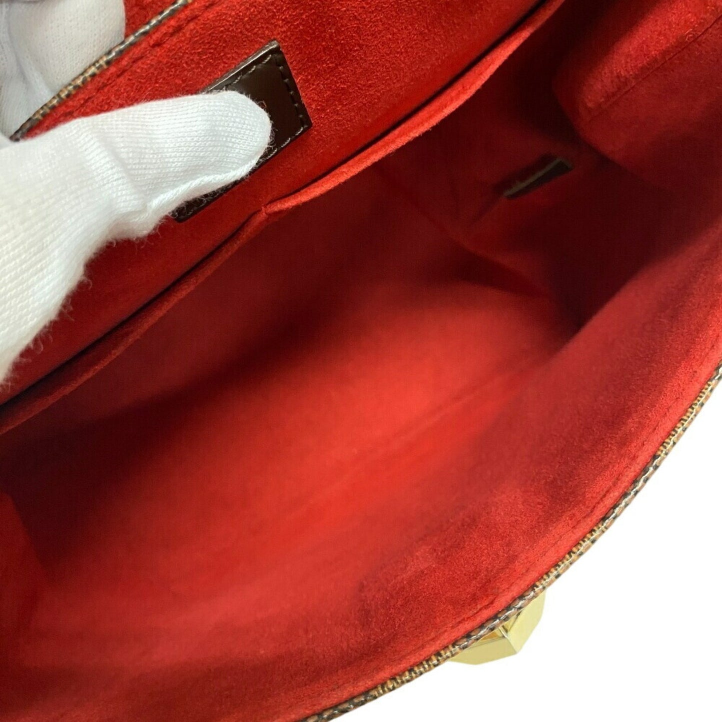 Louis Vuitton Bergamo, Brown, Canvas, handbag