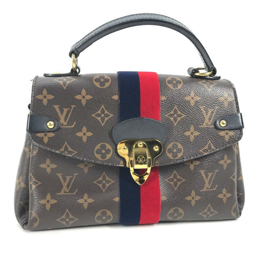 Louis Vuitton Georges, Brown, Canvas, shoulder