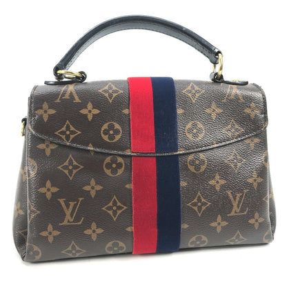 Louis Vuitton Georges, Brown, Canvas, shoulder