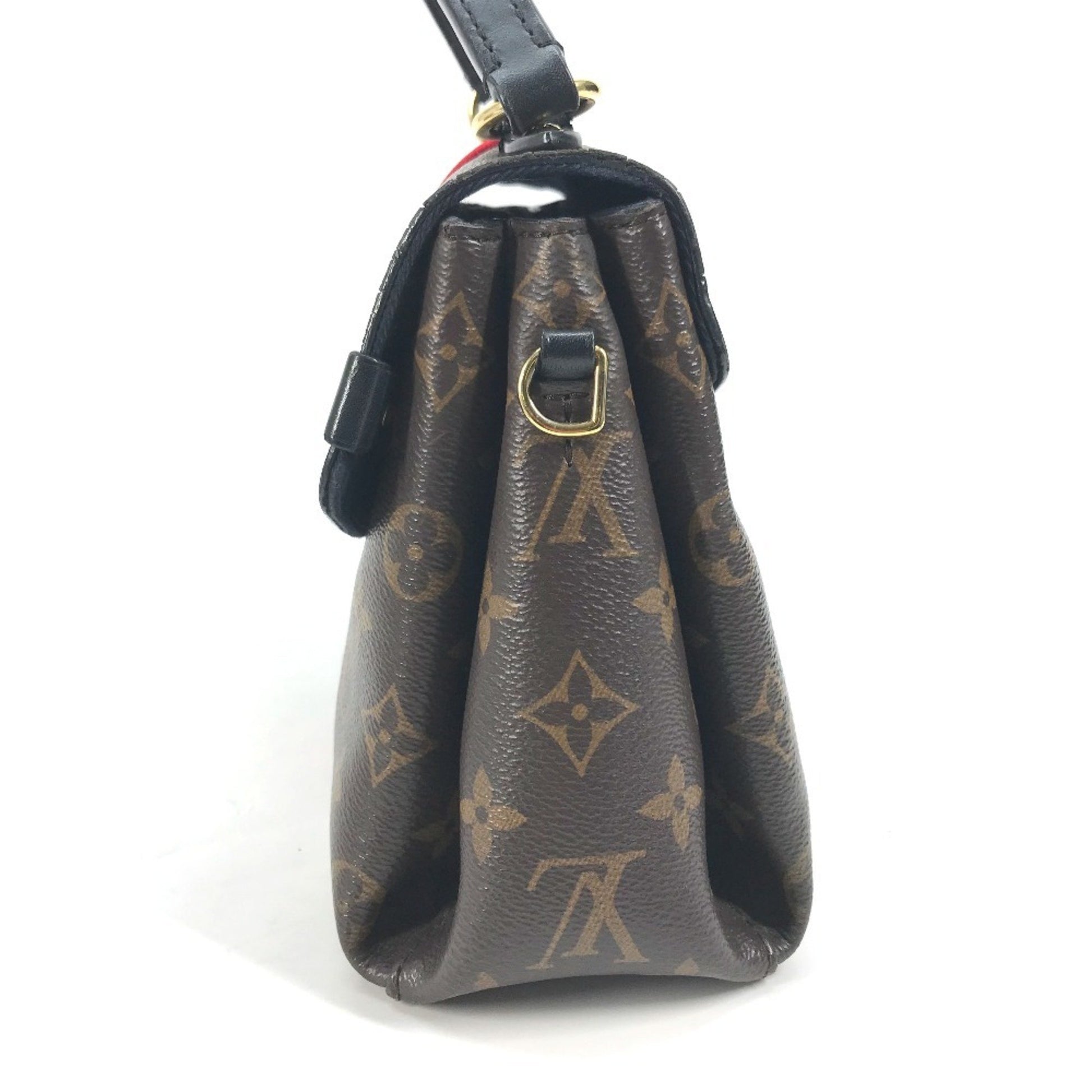 Louis Vuitton Georges, Brown, Canvas, shoulder