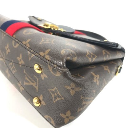 Louis Vuitton Georges, Brown, Canvas, shoulder