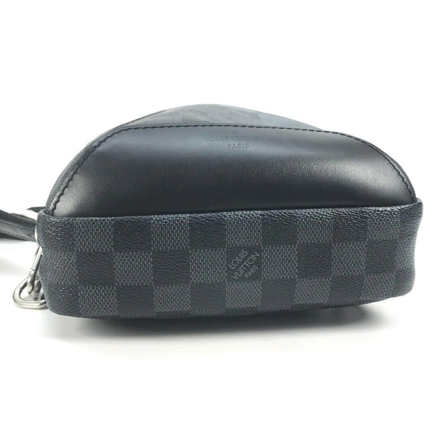 Louis Vuitton Avenue Sling, Black, Canvas, shoulder