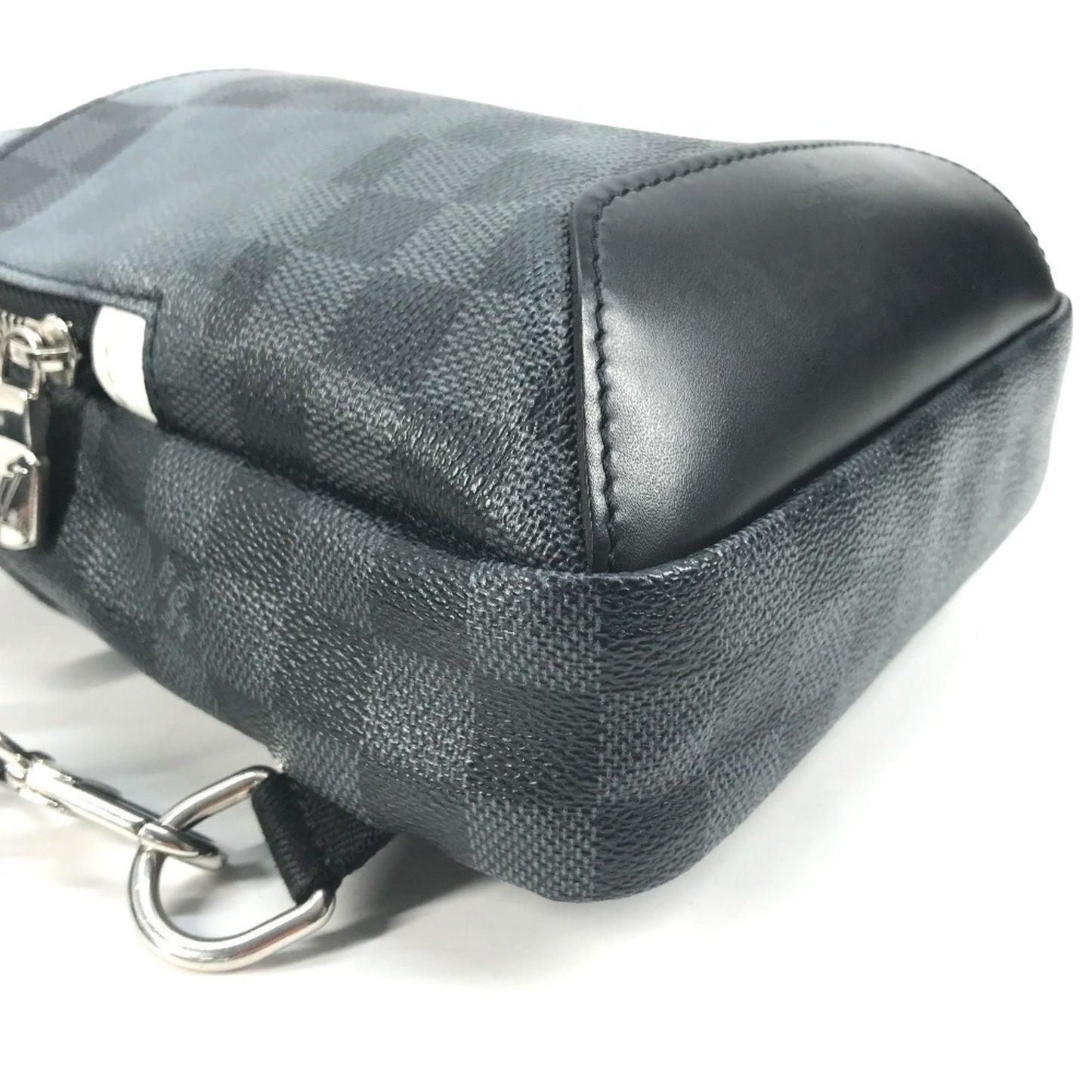 Louis Vuitton Avenue Sling, Black, Canvas, shoulder