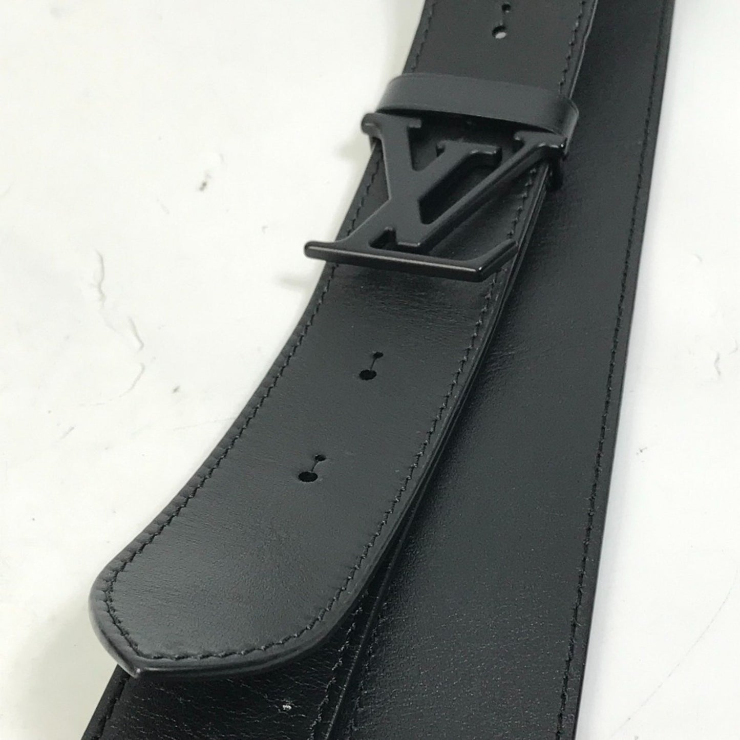 Louis Vuitton Sac Plat, Black, Leather, tote