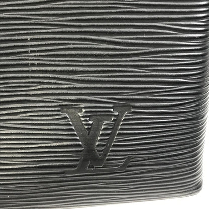 Louis Vuitton Sac Plat, Black, Leather, tote