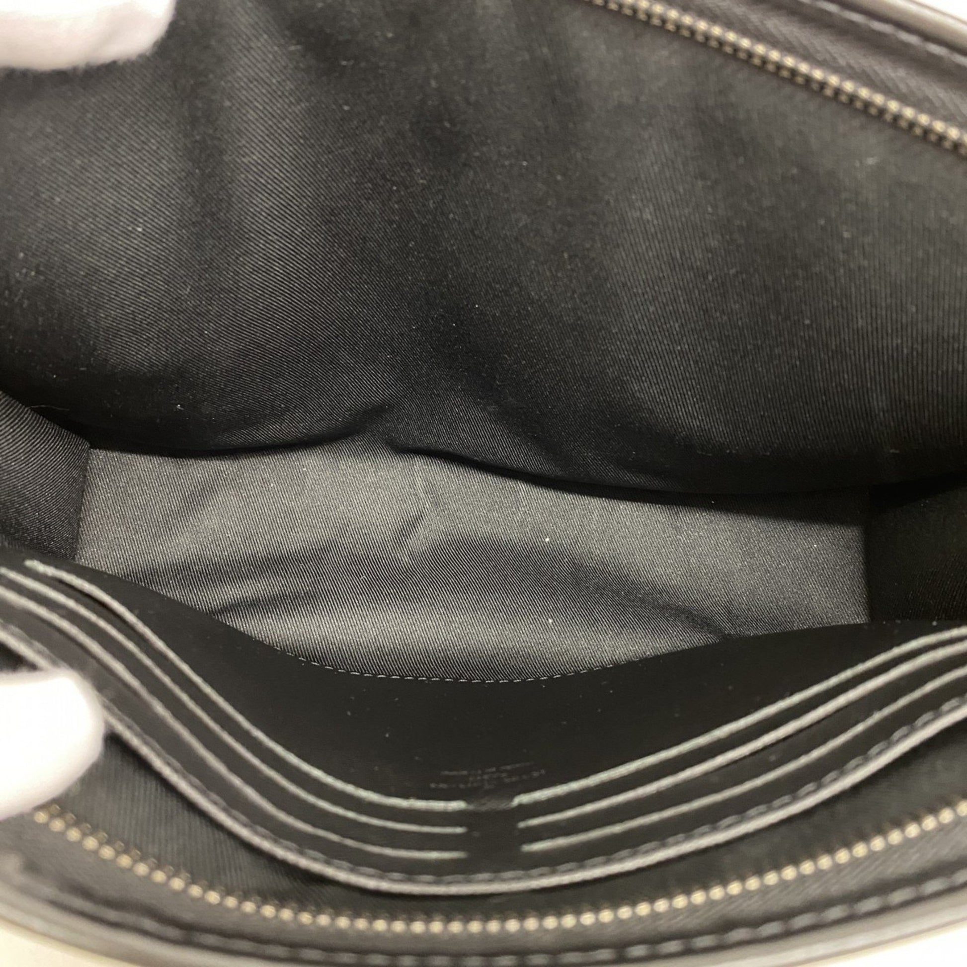 Louis Vuitton Pochette voyage, Black, Canvas, clutch