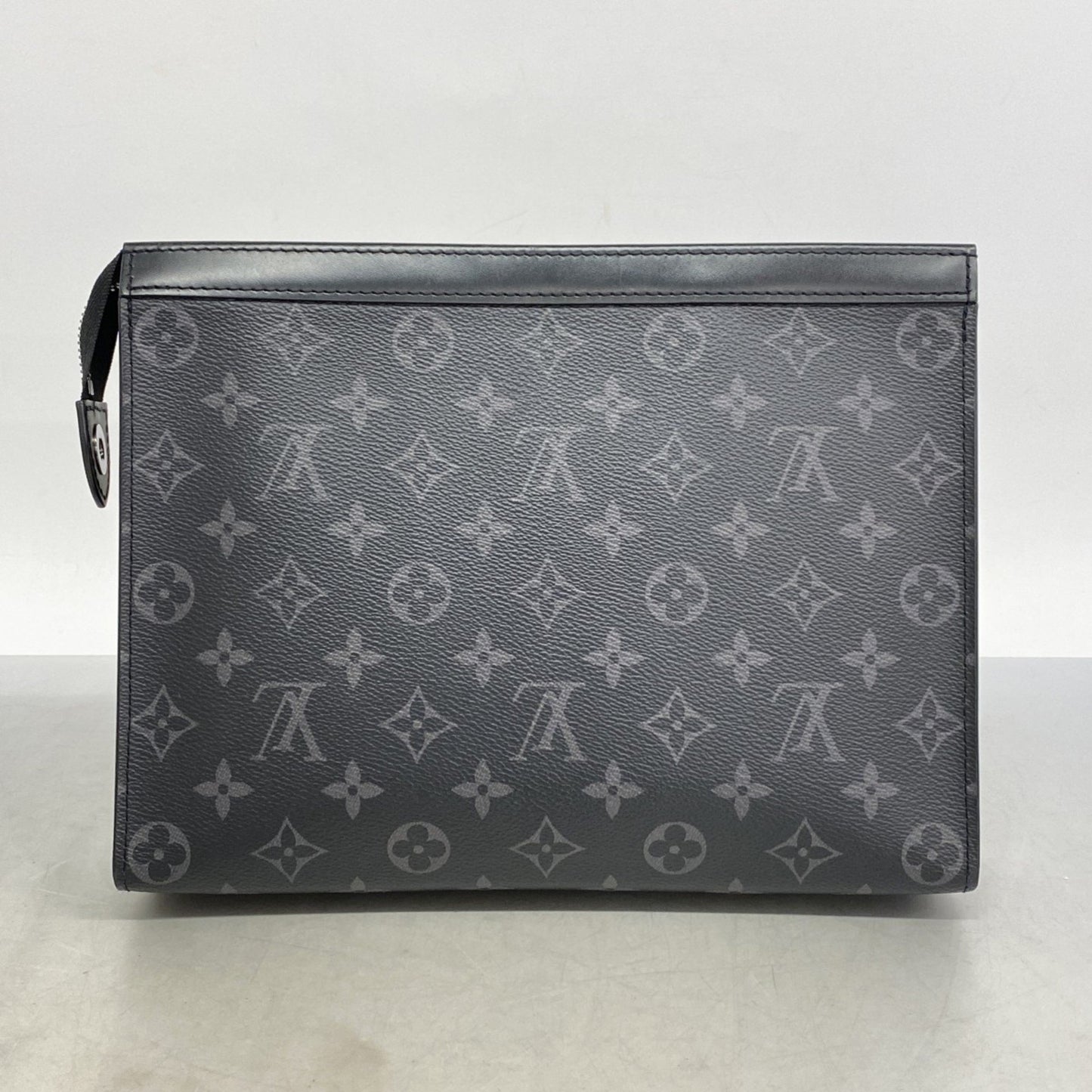Louis Vuitton Pochette voyage, Black, Canvas, clutch