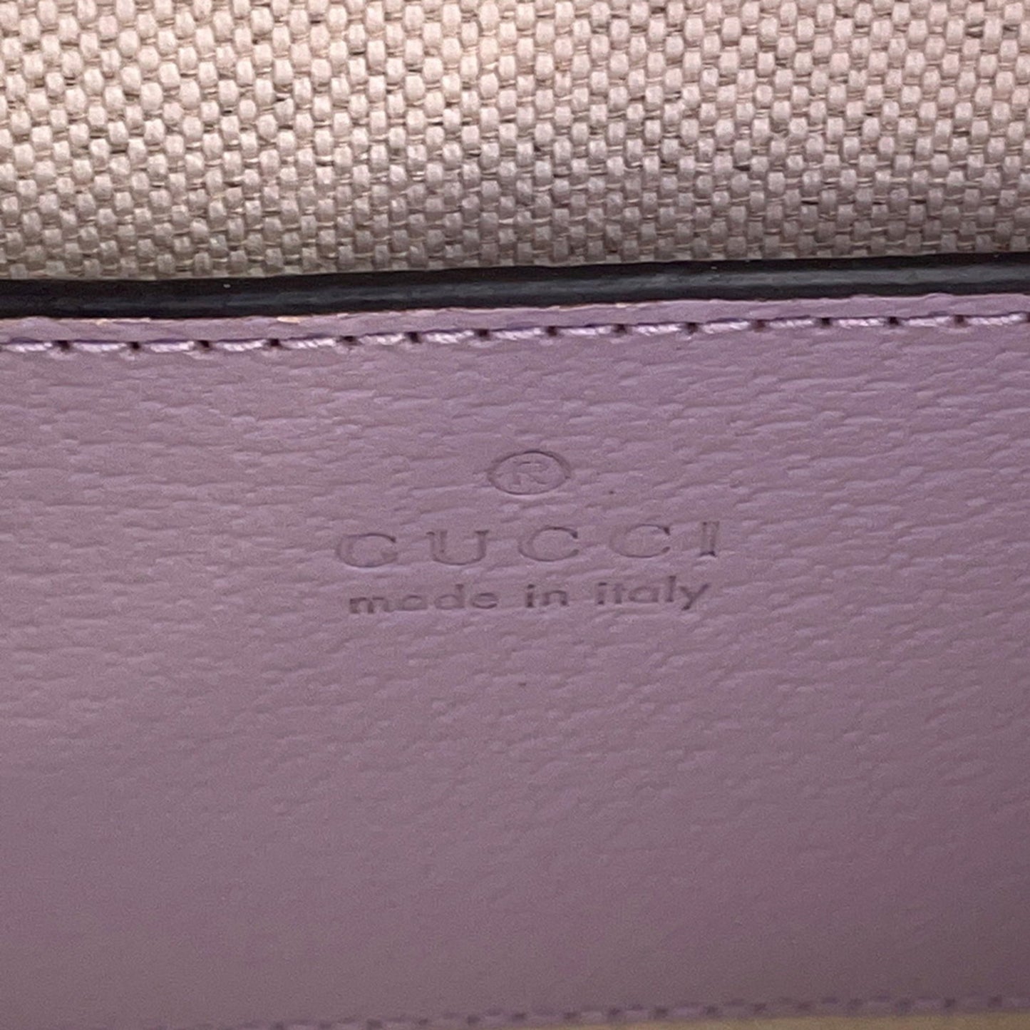 Gucci GG Jumbo, Purple, "CANVAS, LEATHER", handbag