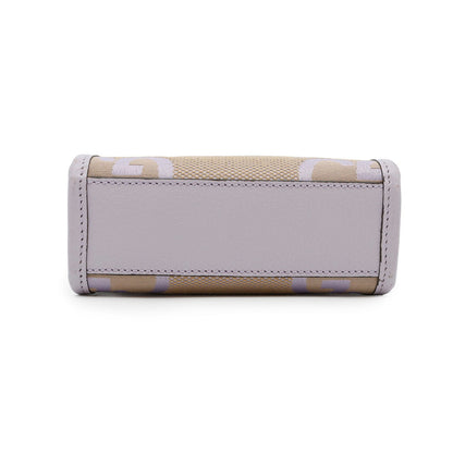 Gucci GG Jumbo, Purple, "CANVAS, LEATHER", handbag