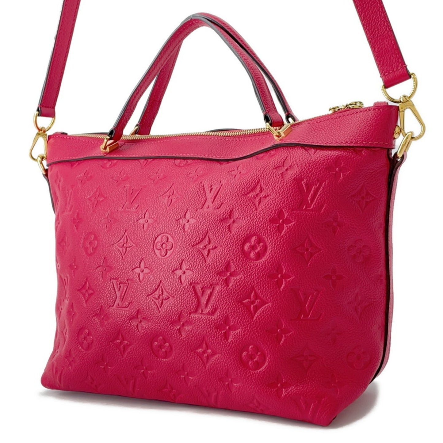 Louis Vuitton Bastille, Red, Canvas, handbag
