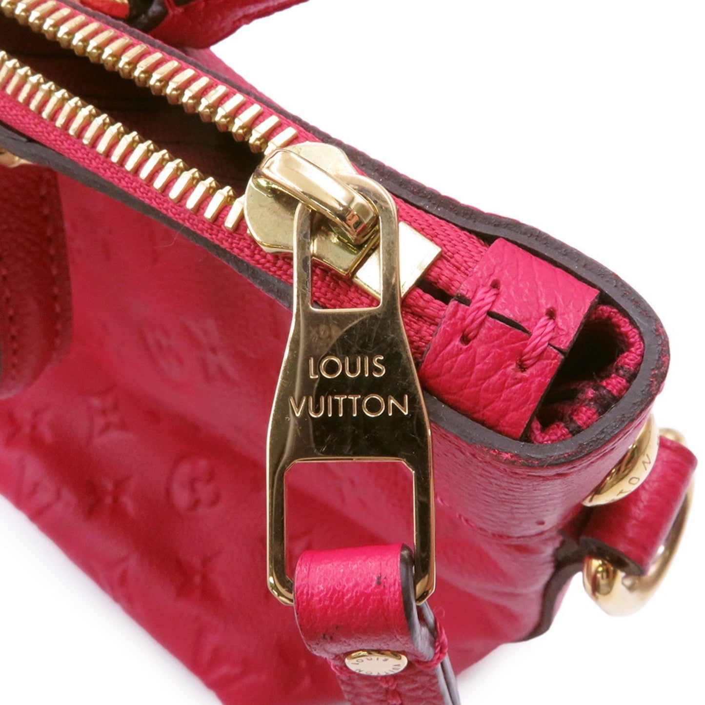 Louis Vuitton Bastille, Red, Canvas, handbag
