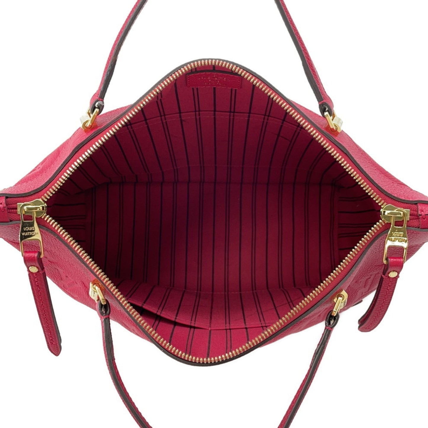 Louis Vuitton Bastille, Red, Canvas, handbag