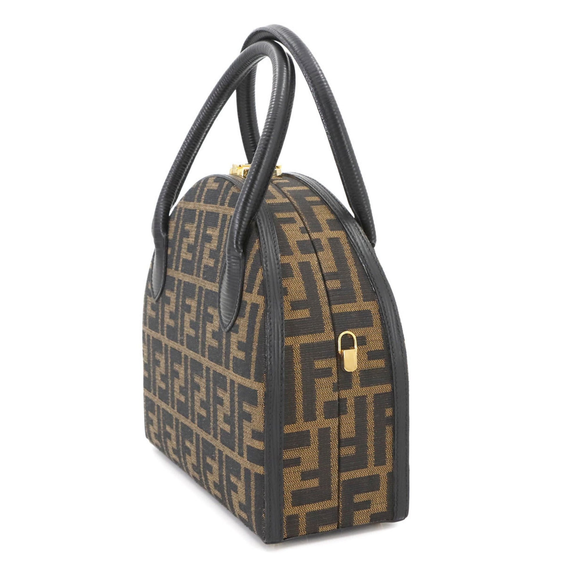Fendi Zucca, Brown, Canvas, handbag