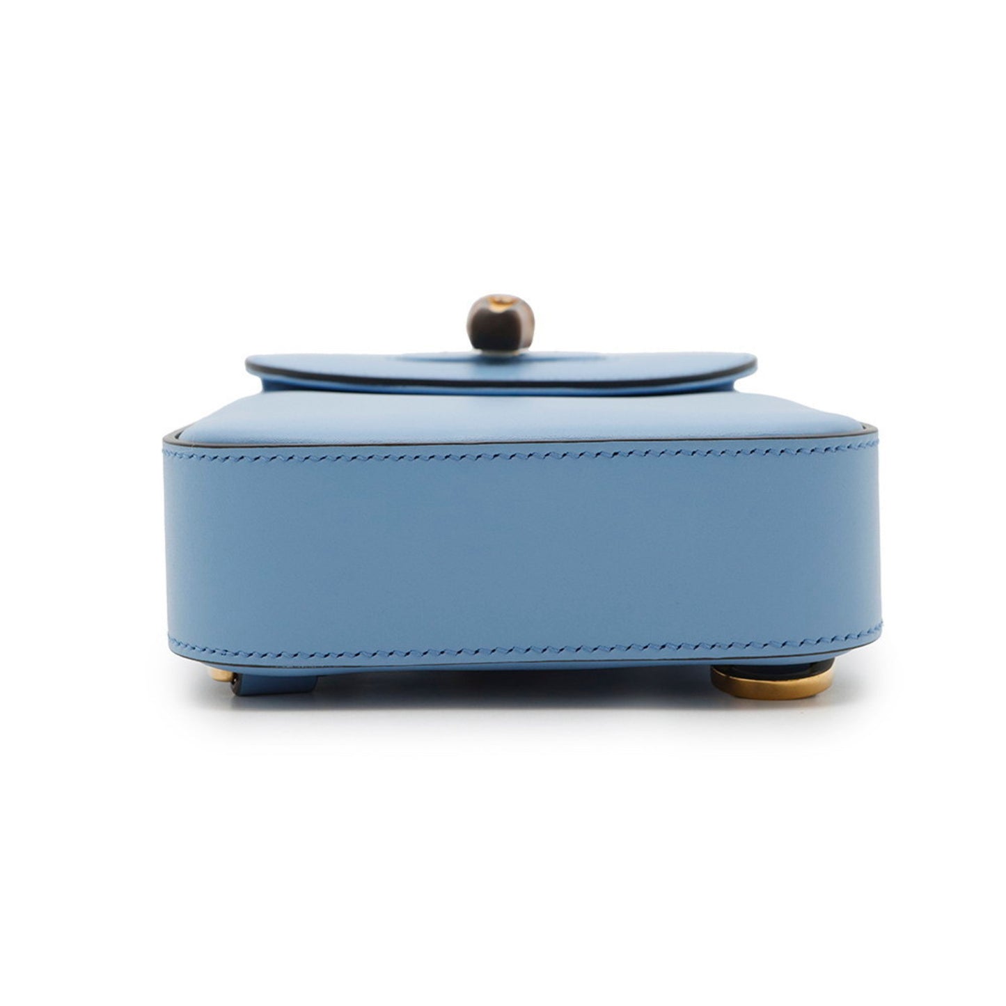 Gucci Bamboo, Blue, Leather, clutch