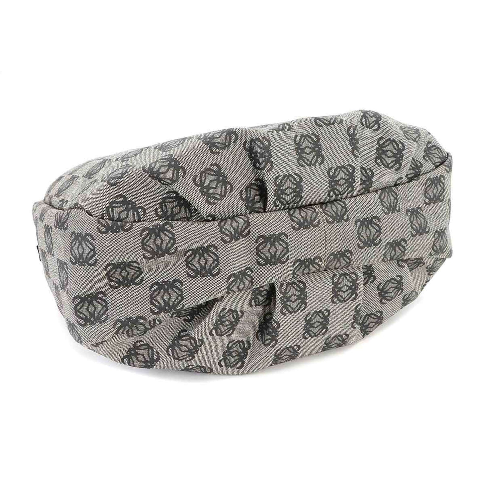 Loewe Anagram, Grey, Canvas, tote