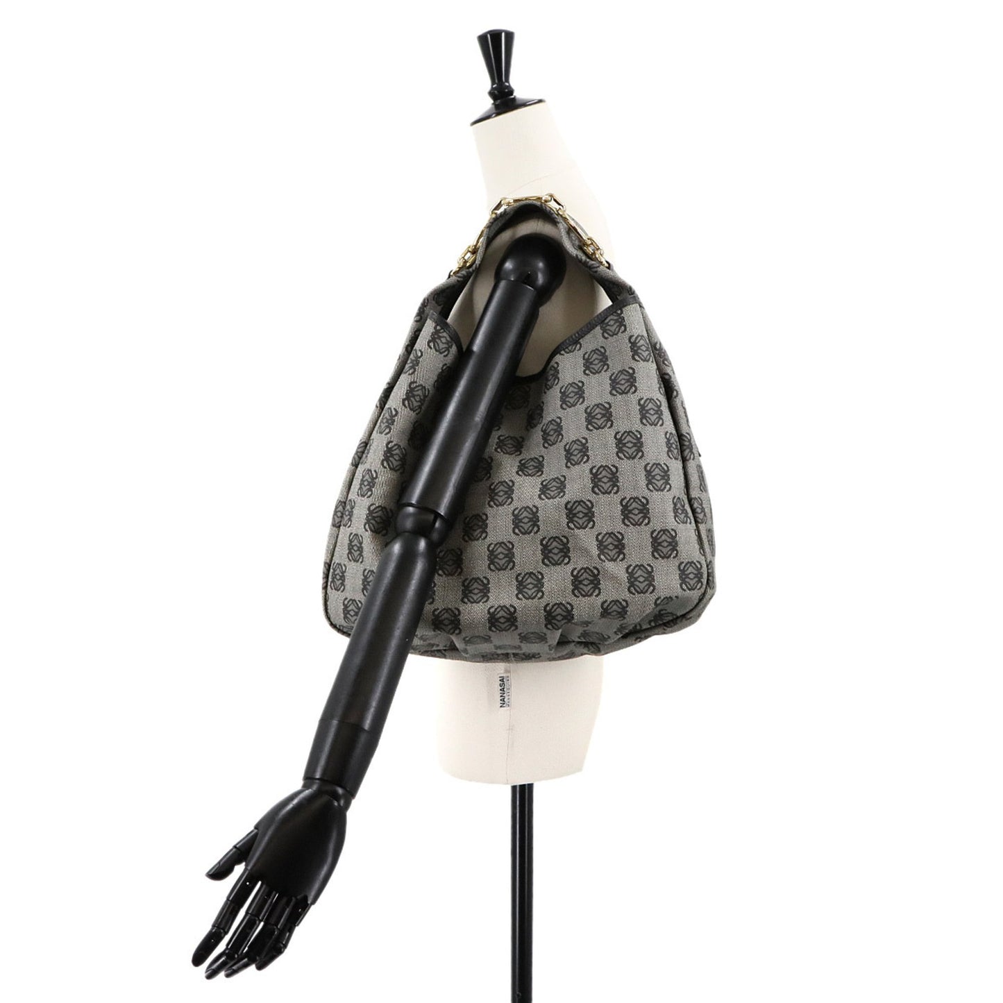 Loewe Anagram, Grey, Canvas, tote
