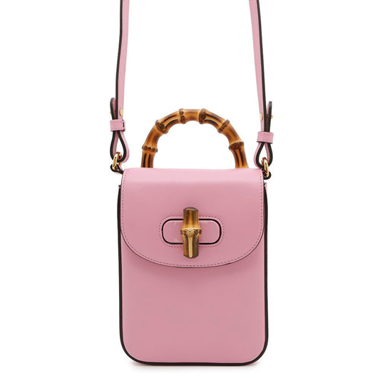 Gucci Bamboo, Pink, Leather, shoulder