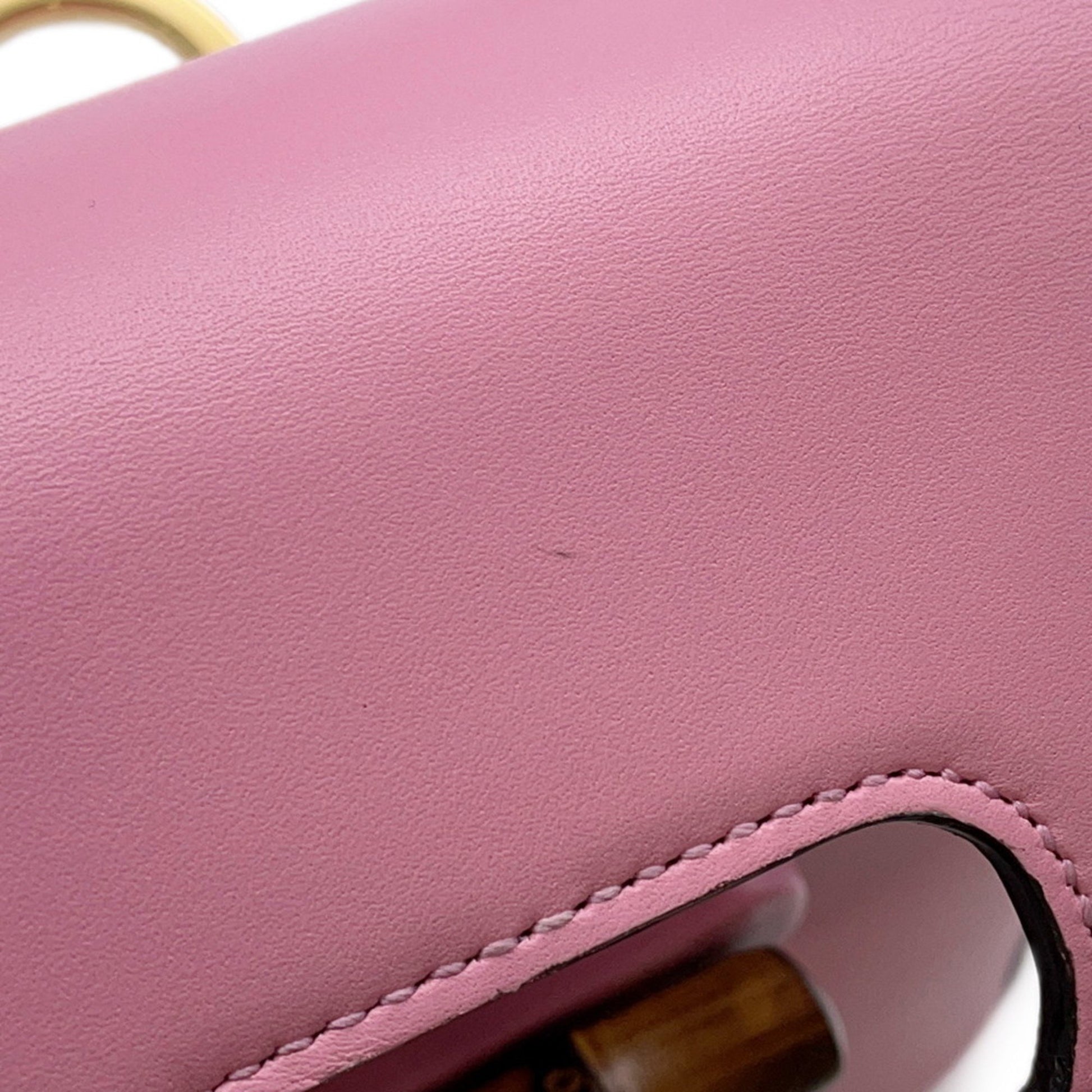 Gucci Bamboo, Pink, Leather, shoulder