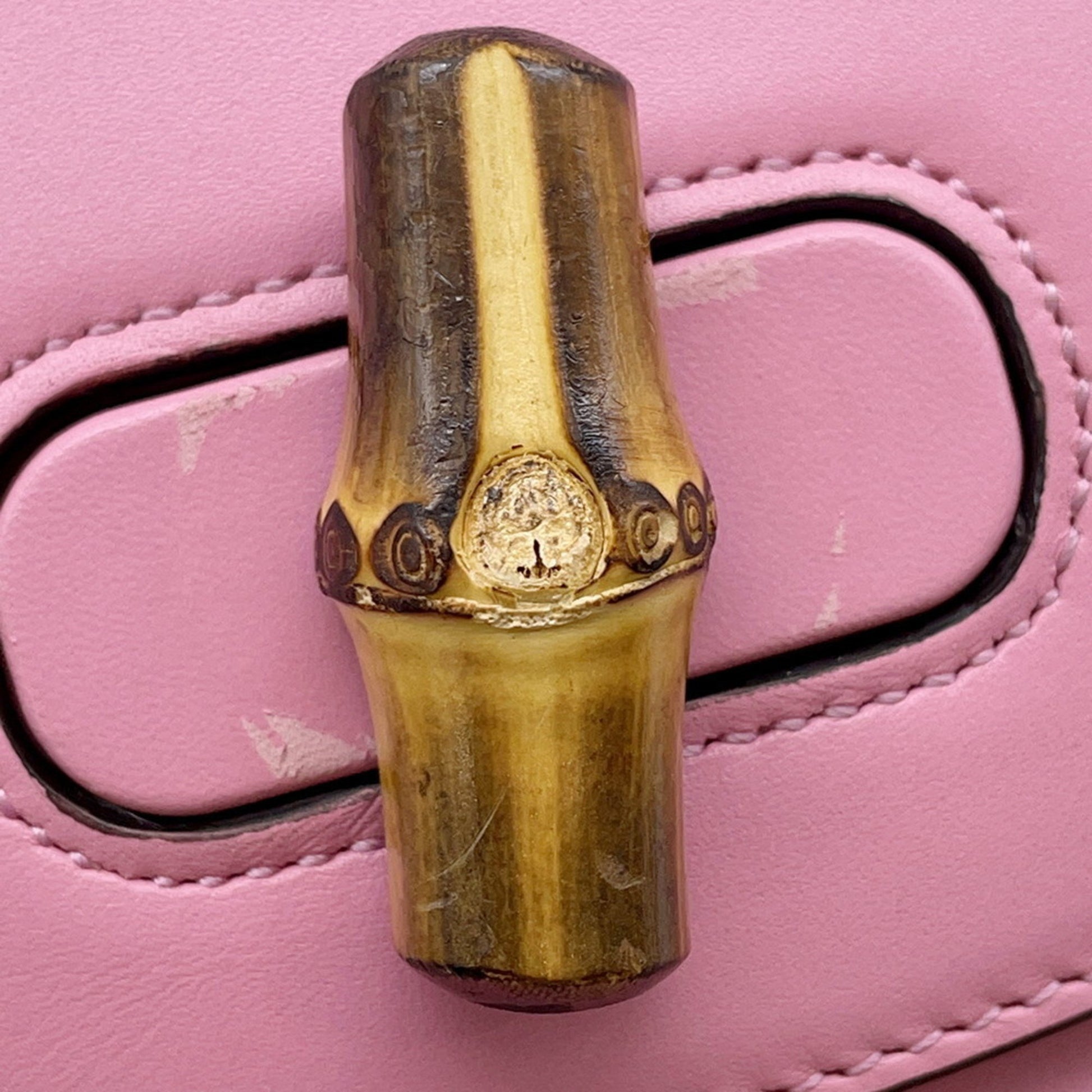 Gucci Bamboo, Pink, Leather, shoulder