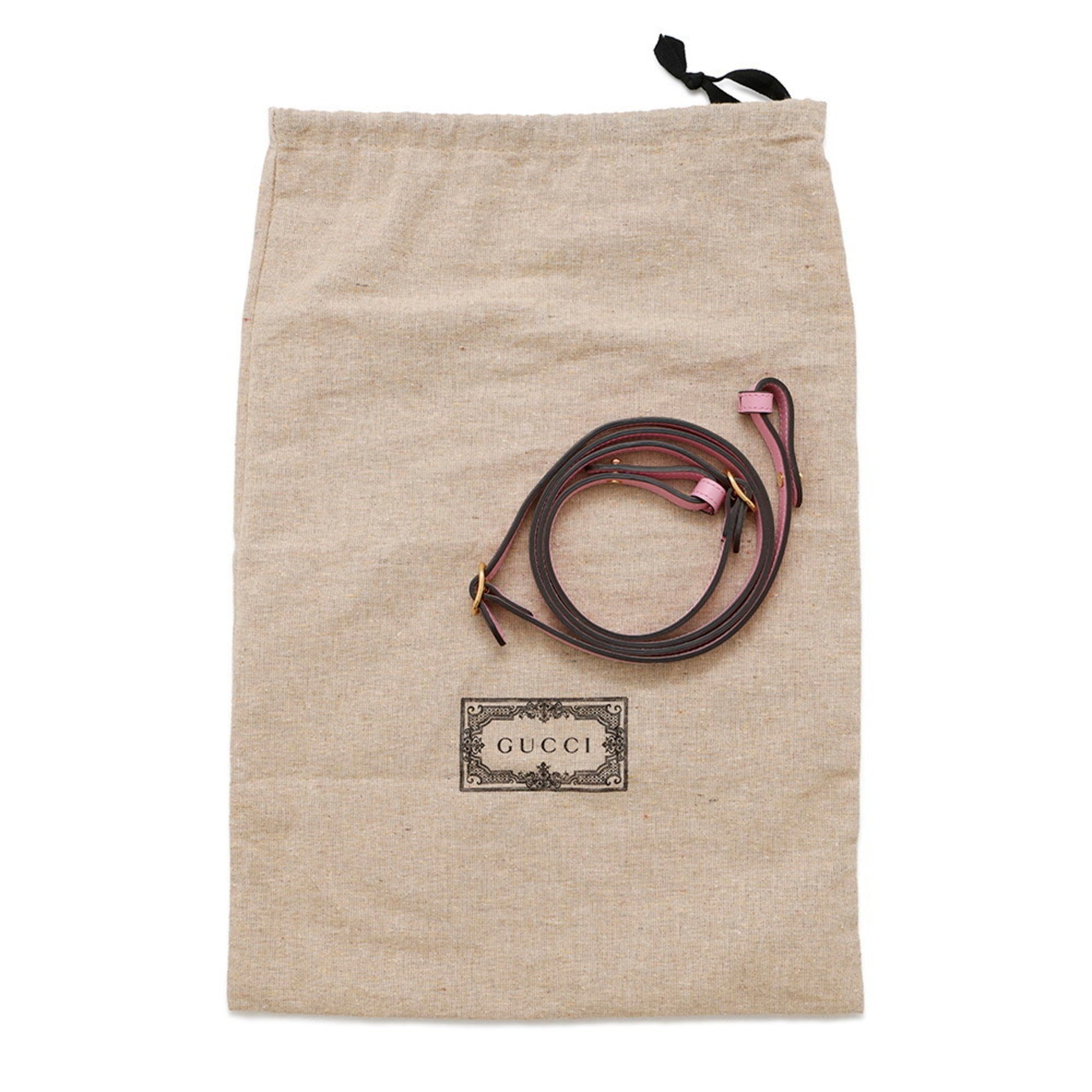 Gucci Bamboo, Pink, Leather, shoulder