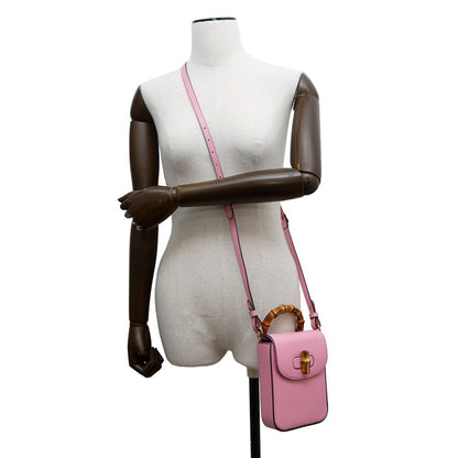 Gucci Bamboo, Pink, Leather, shoulder