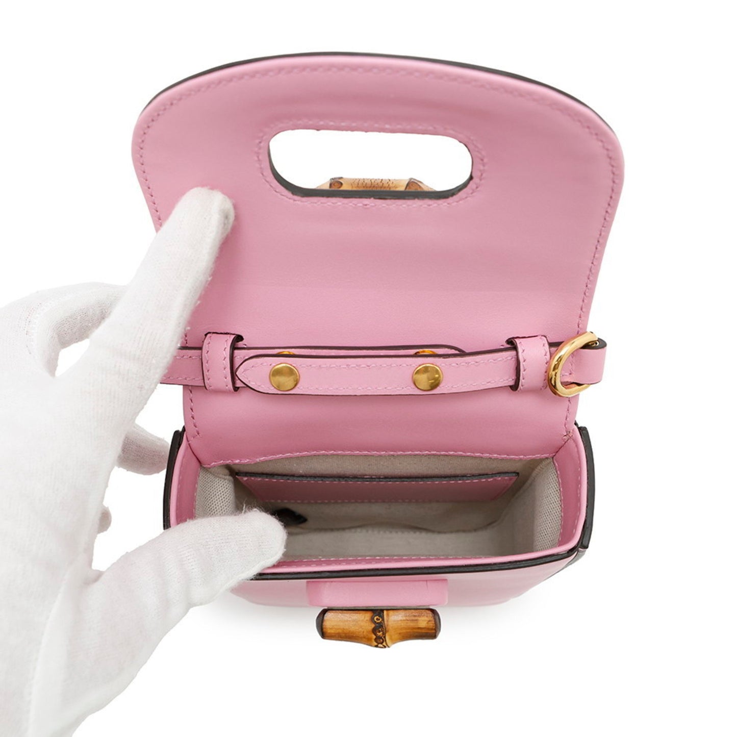 Gucci Bamboo, Pink, Leather, shoulder