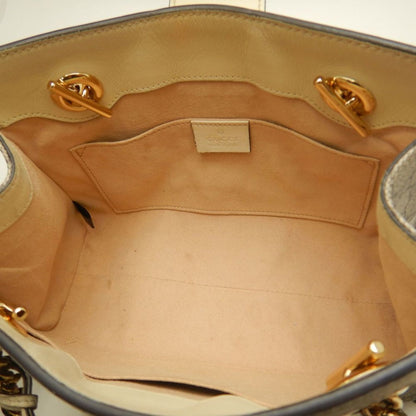 Gucci Padlock, Beige, Canvas, shoulder