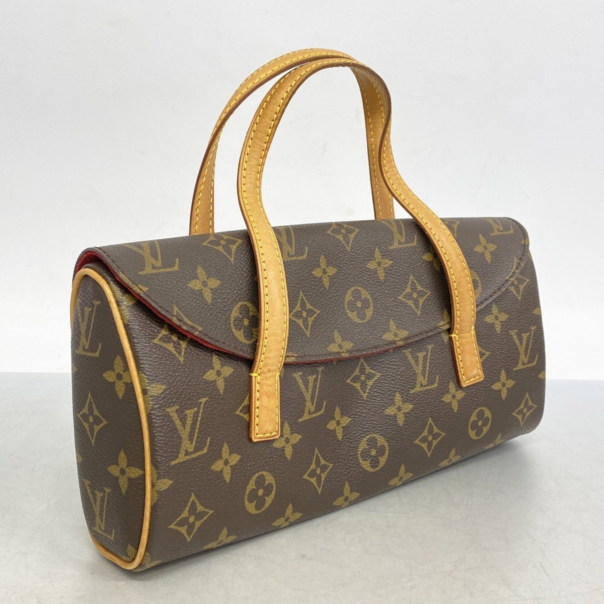 Louis Vuitton Sonatine, Brown, Canvas, handbag