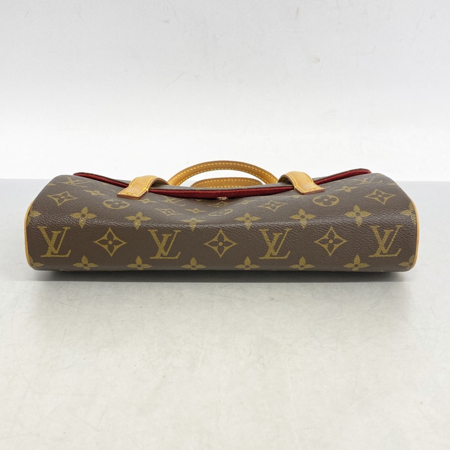 Louis Vuitton Sonatine, Brown, Canvas, handbag