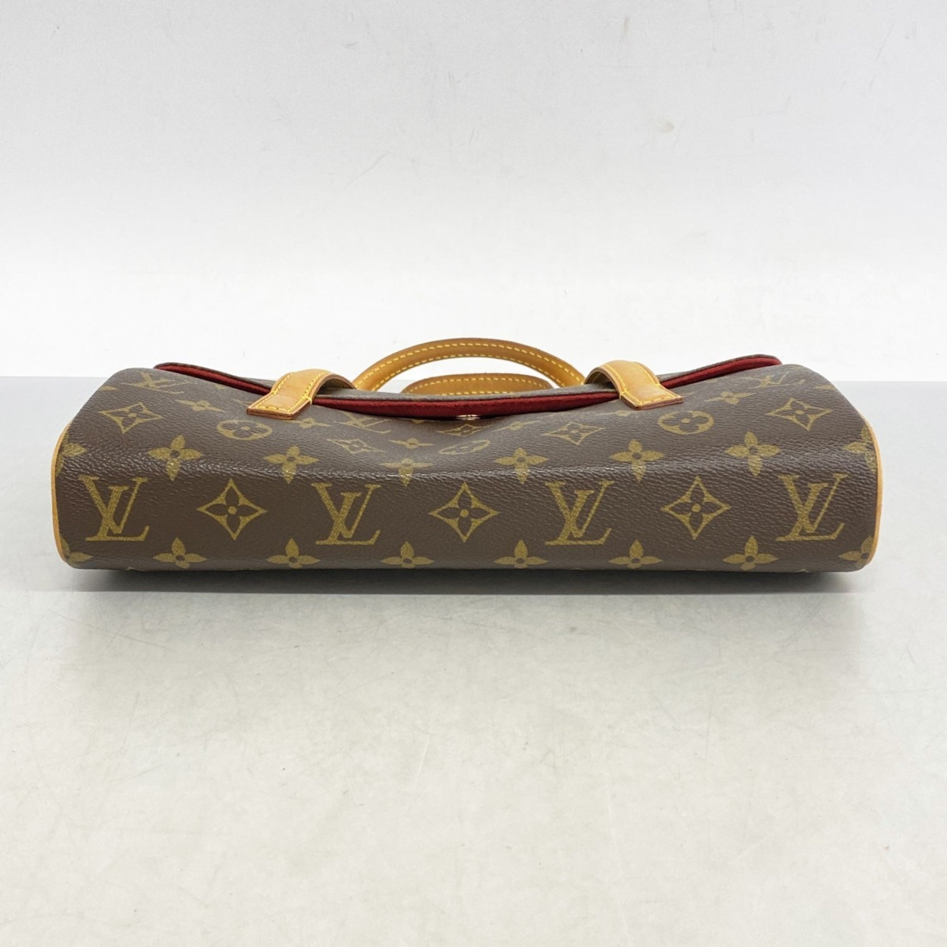 Louis Vuitton Sonatine, Brown, Canvas, handbag