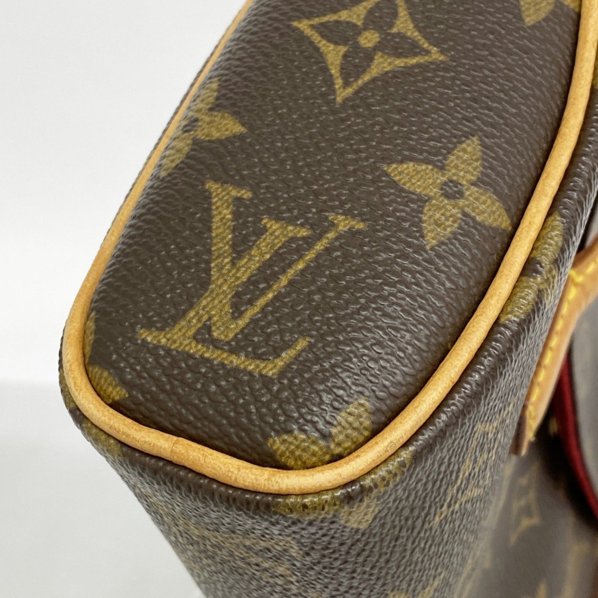 Louis Vuitton Sonatine, Brown, Canvas, handbag