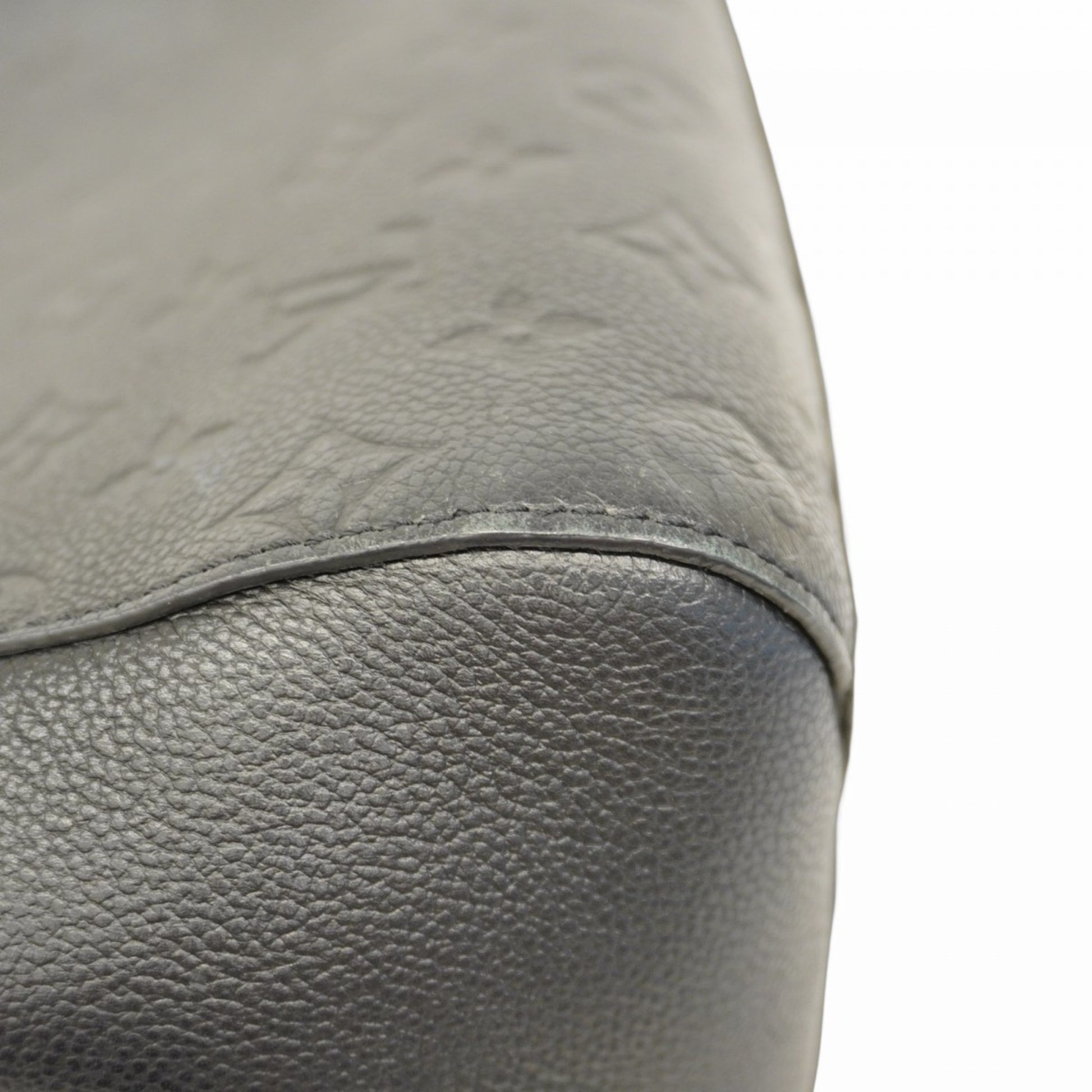 Louis Vuitton Montaigne, Black, Leather, handbag